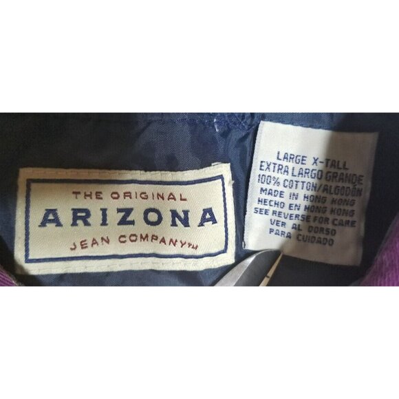 Arizona Jean Co. Aztec Fair Isle Long Sleeve Button Up Shirt Men's Large X-Tall - Picture 3 of 7